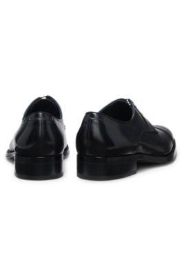 Brogue-detail Derby shoes in leather by HUGO BOSS
