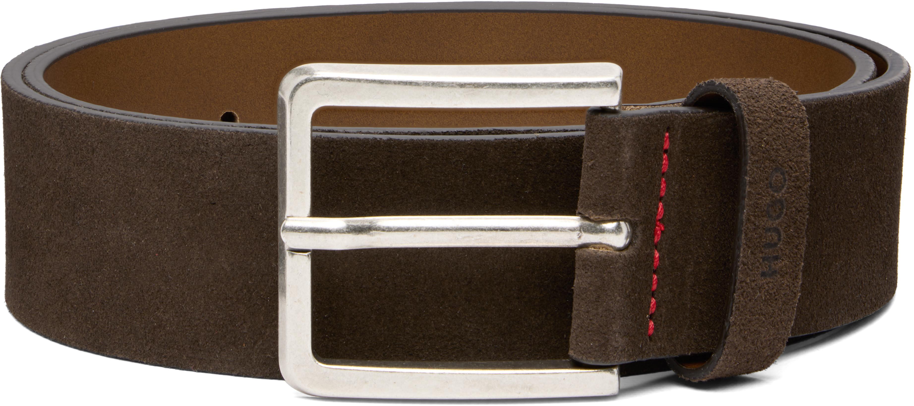 Brown Pin-Buckle Belt by HUGO BOSS