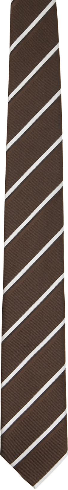Brown Striped Tie by HUGO BOSS