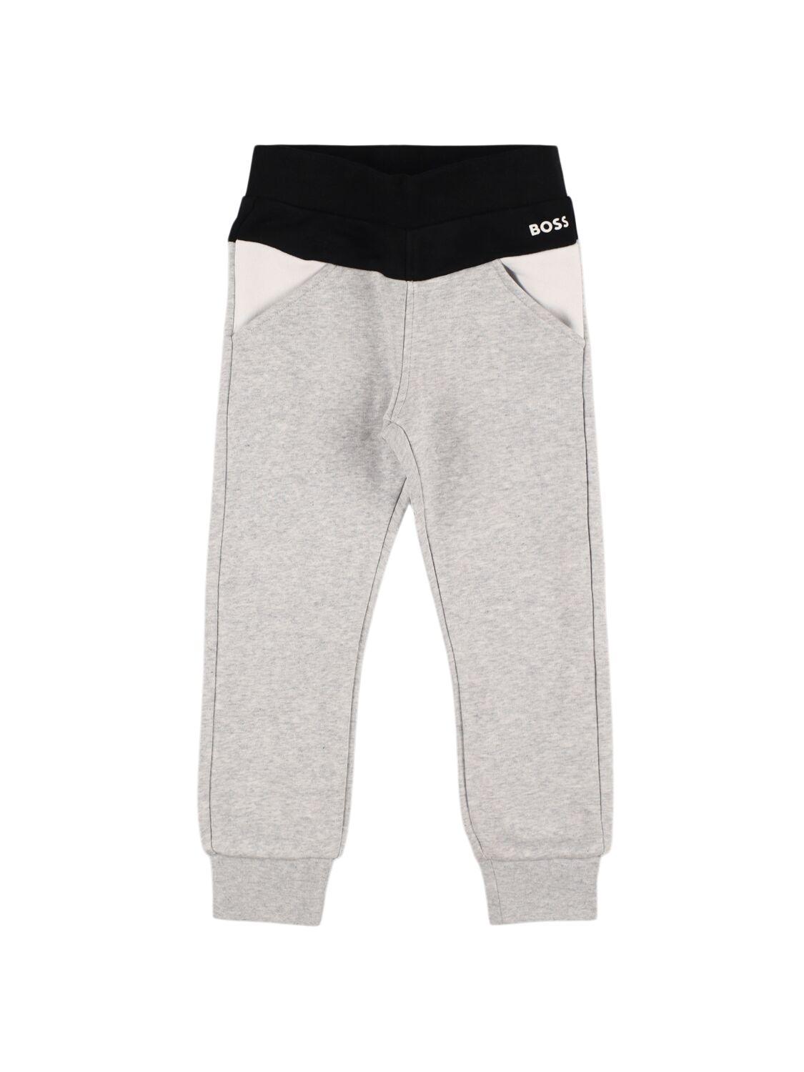 Brushed Cotton Blend Sweatpants by HUGO BOSS