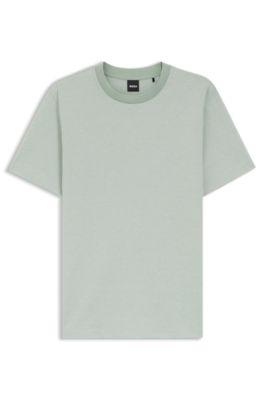 Bubble-structure T-shirt in cotton by HUGO BOSS