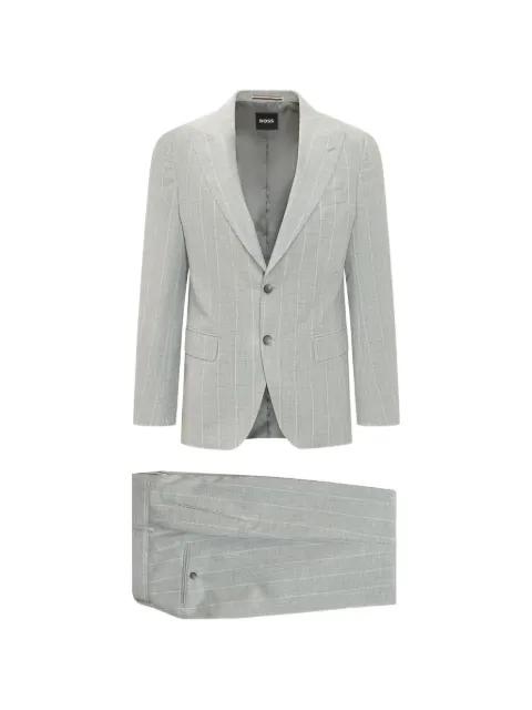 C-Huge striped-pattern suit by HUGO BOSS