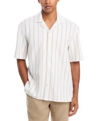 C-Lars Camp Collar Stripe Shirt by HUGO BOSS