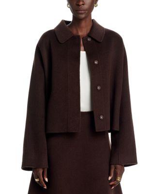 Cafeta Collared Wool and Lyocell Coat by HUGO BOSS