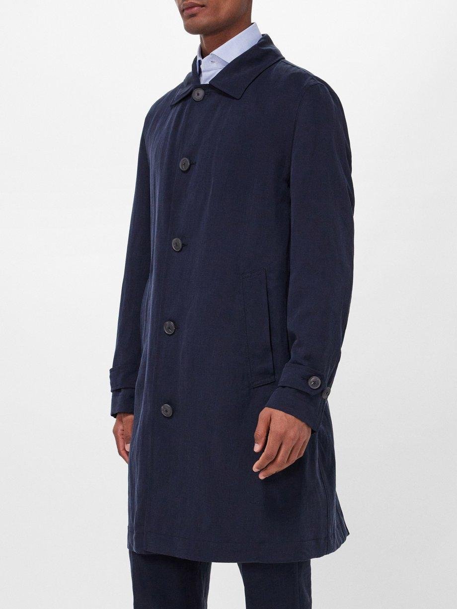 Cam lyocell-blend overcoat by HUGO BOSS