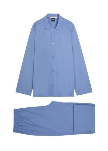 Chris logo-embroidered woven pyjama set by HUGO BOSS