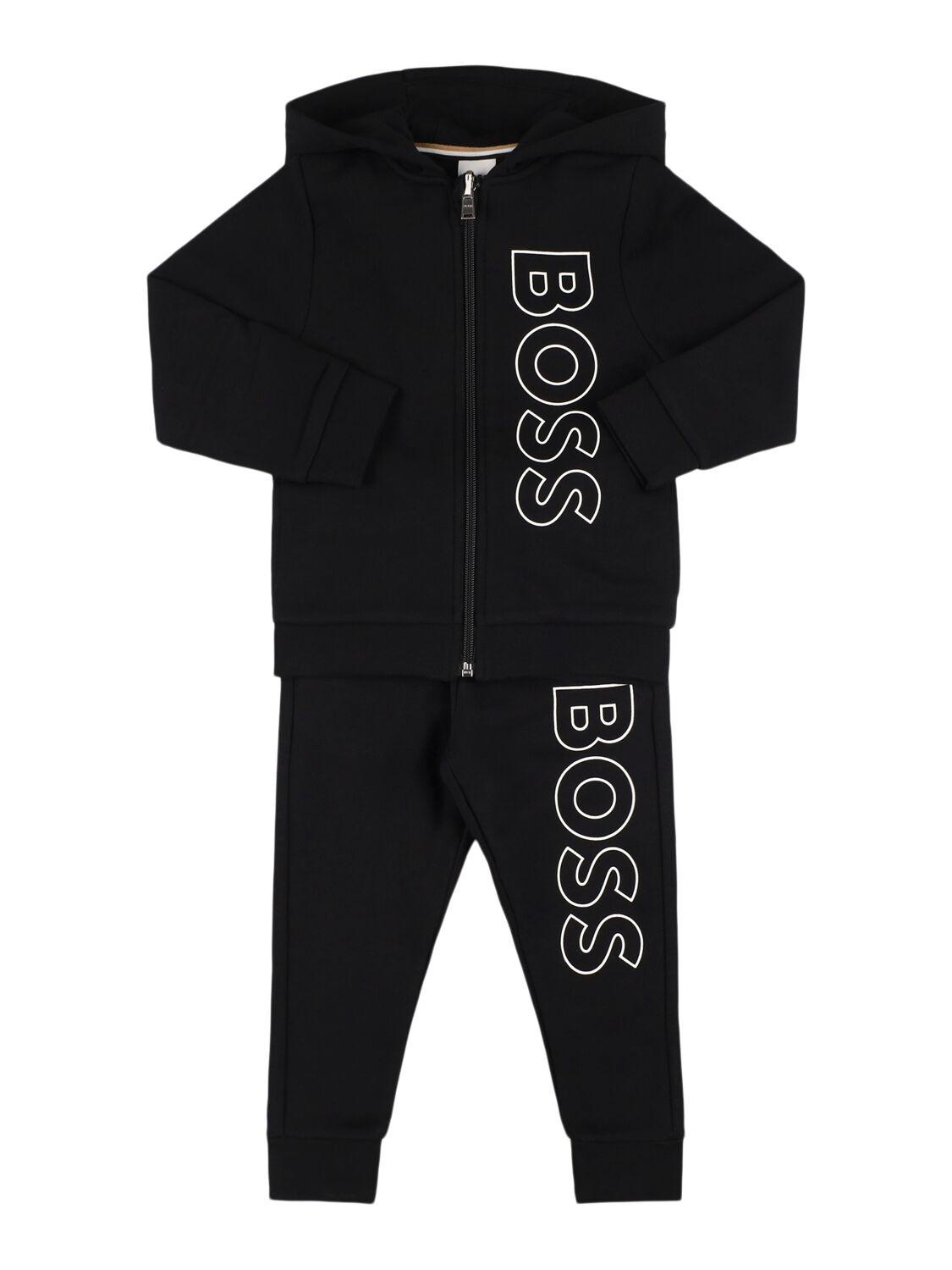 Cotton Blend Zip Sweatshirt & Sweatpants by HUGO BOSS