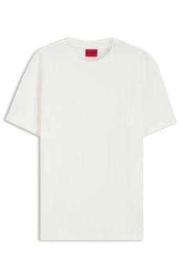 Cotton-blend T-shirt with creased effect by HUGO BOSS