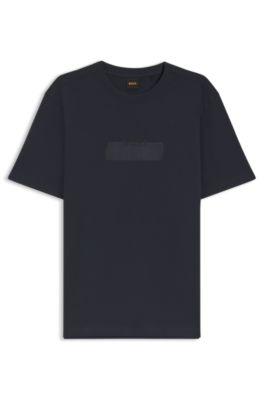 Cotton-jersey T-shirt with logo artwork by HUGO BOSS