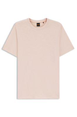 Cotton jersey T-shirt with logo detail by HUGO BOSS