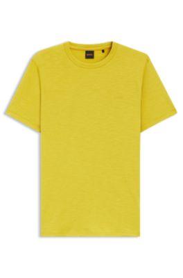Cotton jersey T-shirt with logo detail by HUGO BOSS