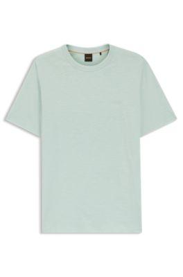 Cotton jersey T-shirt with logo detail by HUGO BOSS