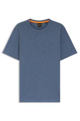 Cotton jersey T-shirt with logo detail by HUGO BOSS