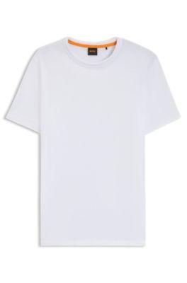 Cotton jersey T-shirt with logo detail by HUGO BOSS
