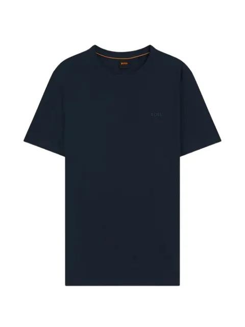 Cotton-jersey with logo detail T-shirt by HUGO BOSS