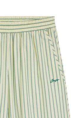 Cotton-poplin trousers with vertical stripe by HUGO BOSS