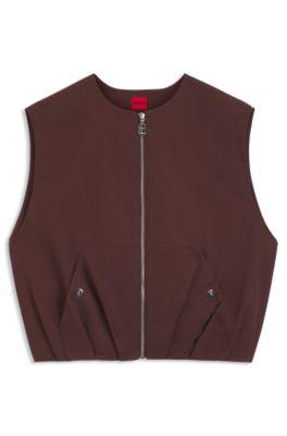 Cotton-twill gilet in a relaxed fit by HUGO BOSS Cotton-twill gilet in a relaxed fit by HUGO BOSS
