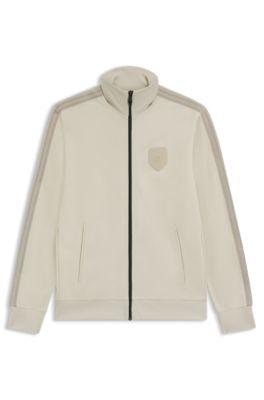 Crest-logo sweatshirt in a relaxed fit by HUGO BOSS
