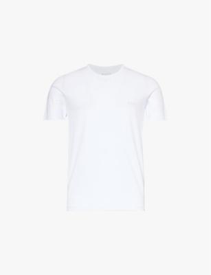 Crewneck Brand-Embroidered Pack of Three Cotton-Jersey T-Shirts by HUGO BOSS