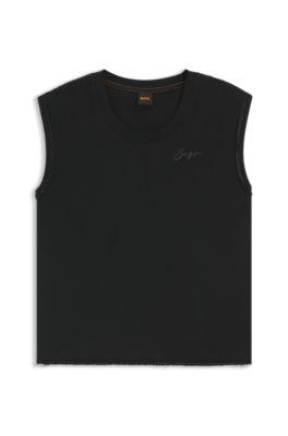 Crystal-logo top in cotton jersey by undefined