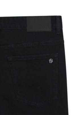 Delaware blue slim-fit jeans in comfort-stretch denim by HUGO BOSS