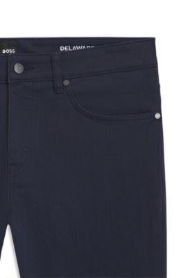 Delaware slim-fit jeans in stretch denim by HUGO BOSS