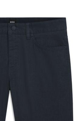 Delaware slim-fit trousers in a cotton blend by HUGO BOSS