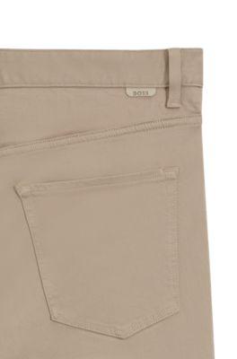 Delaware slim-fit trousers in fade-resistant twill by HUGO BOSS