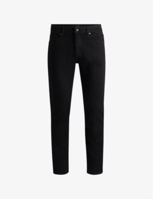 Delware Brand-Patch Slim-Fit Denim Jeans by HUGO BOSS
