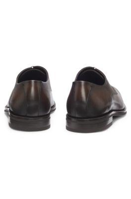 Derby shoes in textured and smooth leather by HUGO BOSS Derby shoes in textured and smooth leather by HUGO BOSS