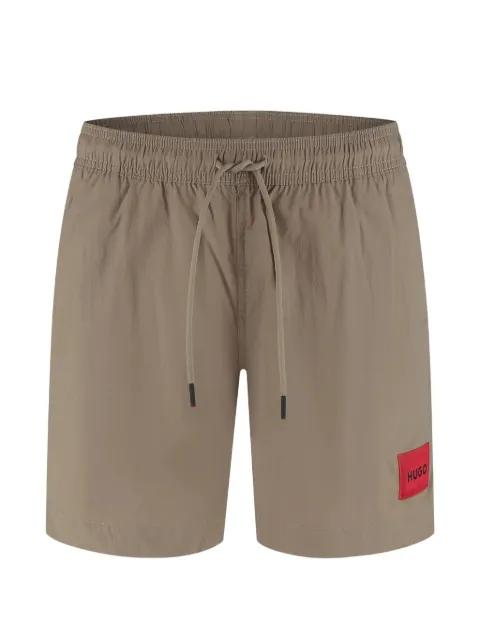 Dominica logo-patch swimshorts by HUGO BOSS