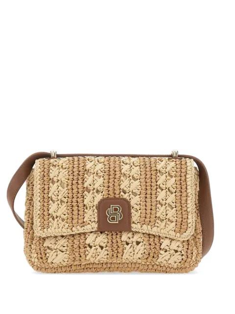 Double B straw shoulder bag by HUGO BOSS