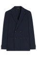 Double-breasted slim-fit blazer in patterned cotton by HUGO BOSS