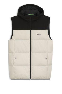 Down-filled gilet with water-repellent finish by HUGO BOSS