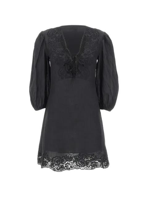 Driketta embroidered balloon-sleeve dress by HUGO BOSS