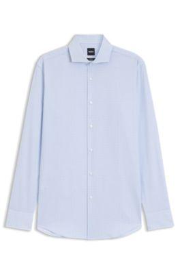 Easy-iron slim-fit shirt in cotton twill by HUGO BOSS