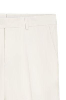 Easy-iron tapered-fit trousers in stretch-cotton poplin by HUGO BOSS