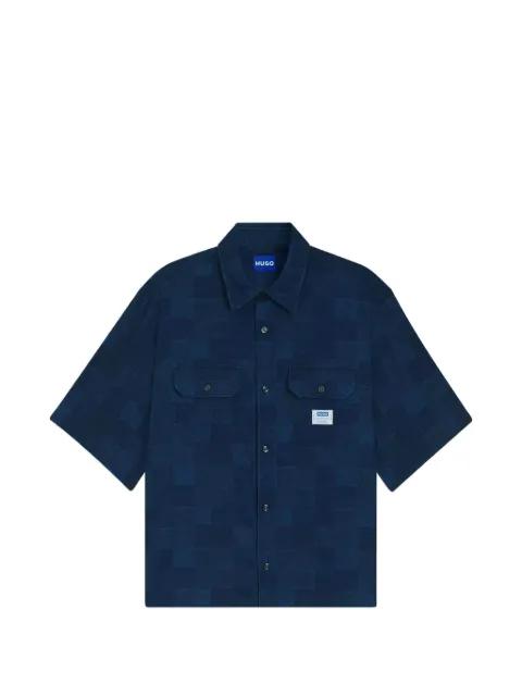 Ekyno chest-pocket checked shirt by HUGO BOSS