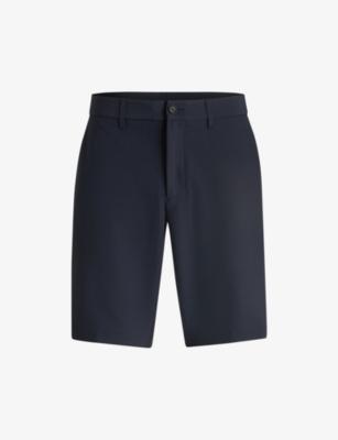 Elasticated-Waist Slim-Fit Stretch-Woven Shorts by HUGO BOSS