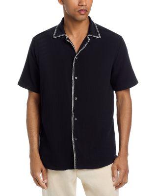 Ellino Straight Fit Contrast Piping Shirt by HUGO BOSS