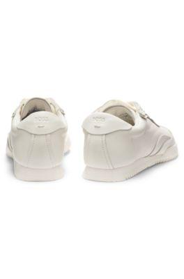 Embossed-logo trainers in leather by HUGO BOSS