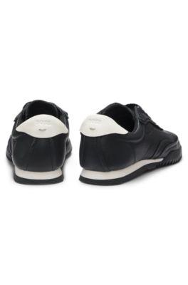 Embossed-logo trainers in leather by HUGO BOSS