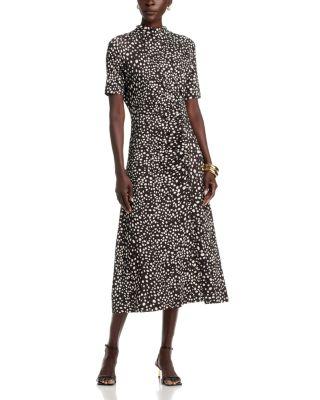 Endre Print Viscose Blend Jersey Fabric Dress by HUGO BOSS