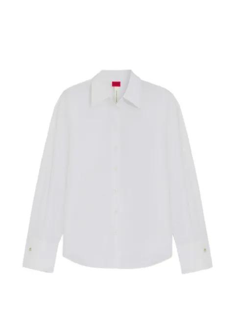 Enkanthus long-sleeve back-tie shirt by HUGO BOSS