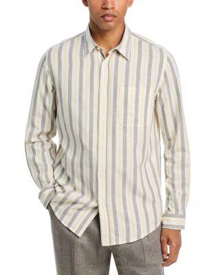 Erillo Oversized Fit Kent Collar Stripe Shirt by HUGO BOSS