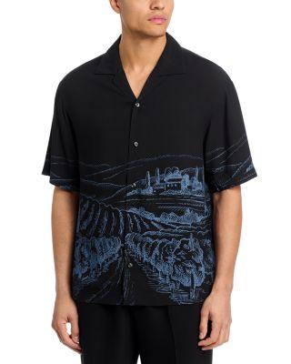 Espino Landscape Graphic Short Sleeve Shirt by HUGO BOSS