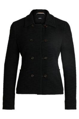 Extra-slim-fit jacket in tweed by HUGO BOSS