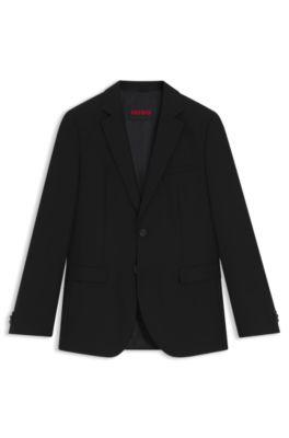 Extra-slim-fit jacket in wool-blend twill by HUGO BOSS