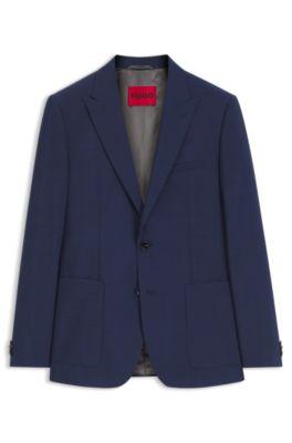 Extra-slim-fit suit jacket in a wool blend by HUGO BOSS