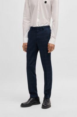 Extra-slim-fit suit trousers in performance-stretch cloth by HUGO BOSS Extra-slim-fit suit trousers in performance-stretch cloth by HUGO BOSS
